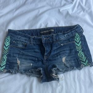 Women's Blue Denim Shorts